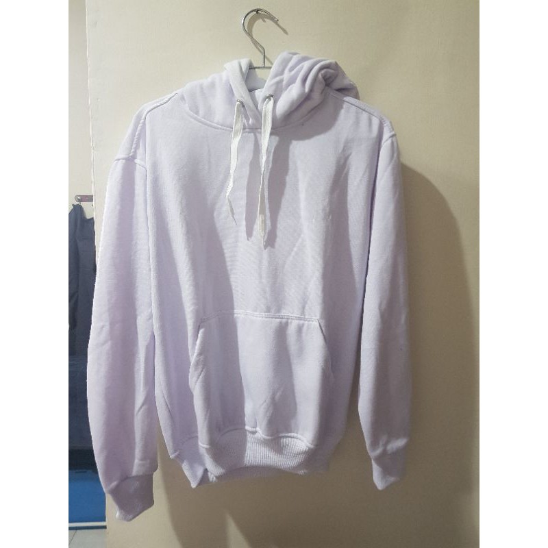 Preloved Jaket hoodie warna putih