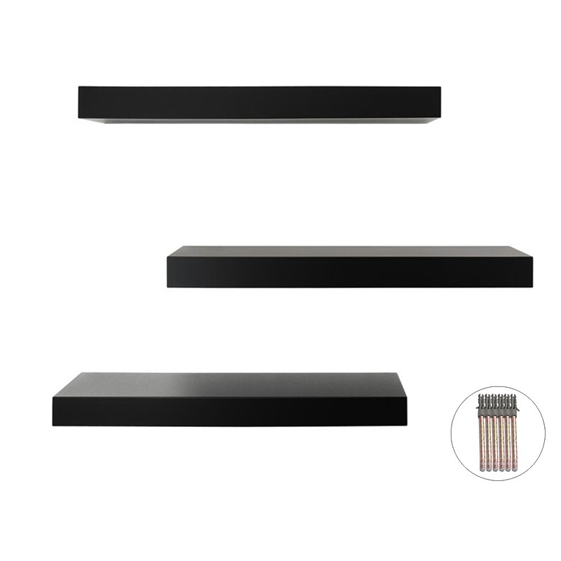 Promo 3 Buah Ambalan Rak  Dinding  Minimalis  Floating Shelves 30 x 12 cm Shopee  Indonesia