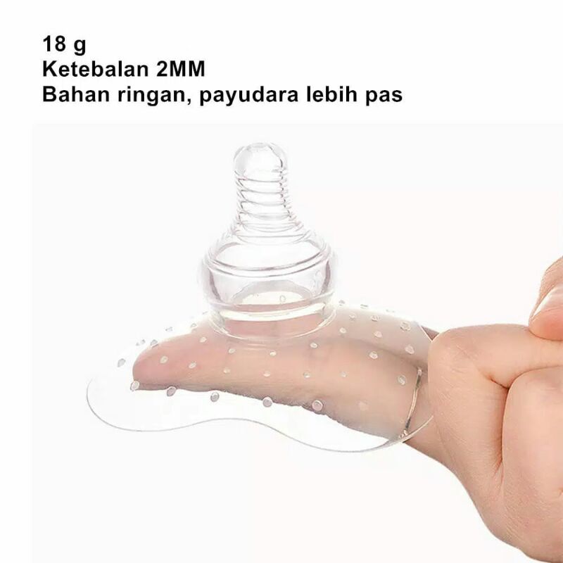 Pelindung Puting Bahan Silikon Untuk Menyusui/Nipple protektor/Nipple Shield