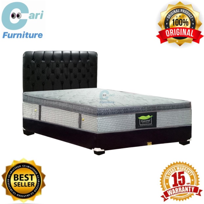 Fachriagro- Hot Promo Full Set Kasur Procella Springbed Super Natural 180 X 200