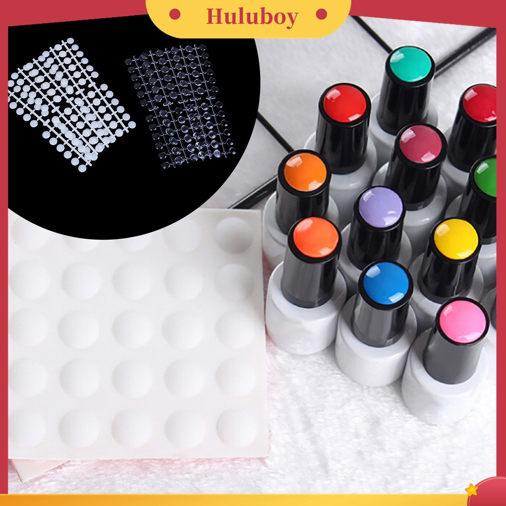 Huluboy Huluboy♡ 1 Set Kartu Display Warna Kuku Bahan Plastik Untuk Wanita