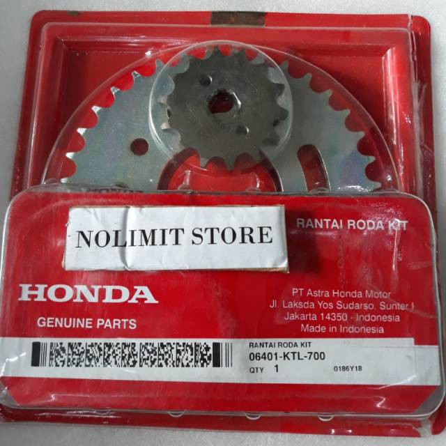 Gear Set Honda Supra Fit New - Fit Jumbo - Revo 110 Lama 2006 2007 2008 Asli