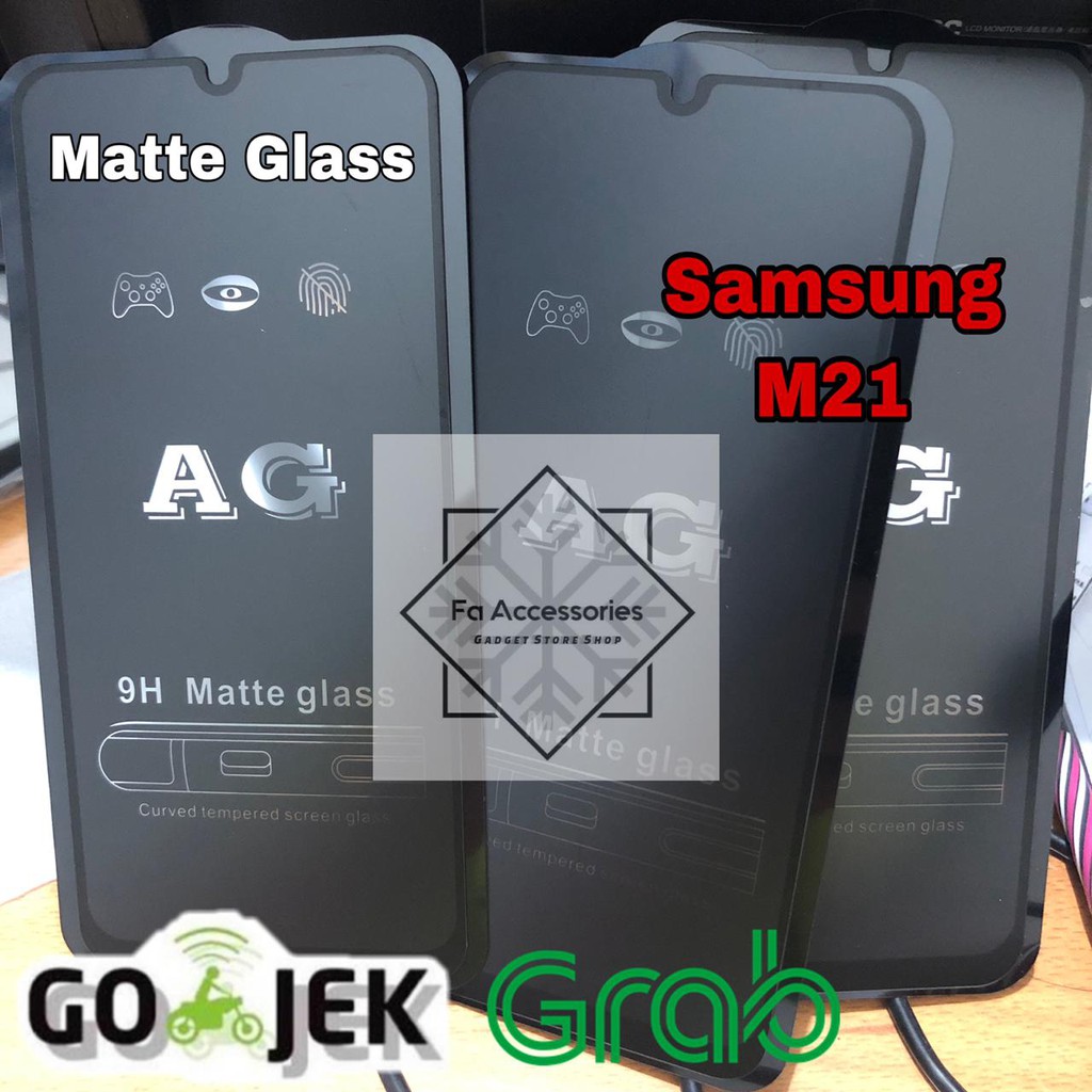 tempered matte glass samsung m21 anti gores glear anti minyak AG matte glass