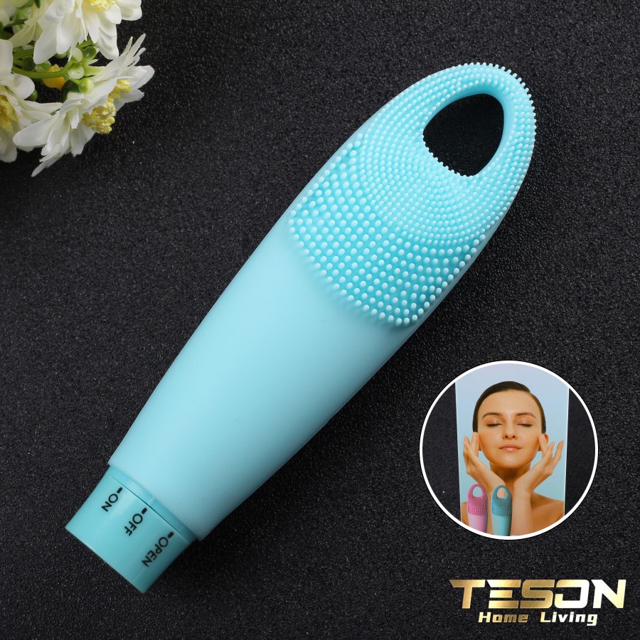 Alat Pembersih Wajah Elektrik Silikon Facial Cleansing Brush HQ-1812