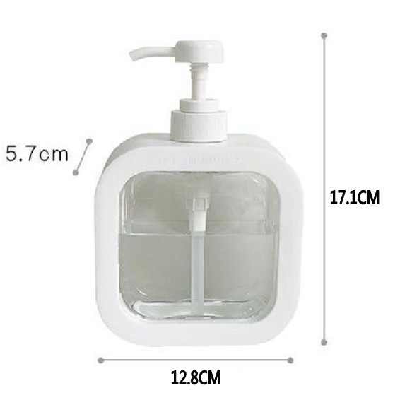 500ML White Soap Bottle Bathroom Storage Bottles