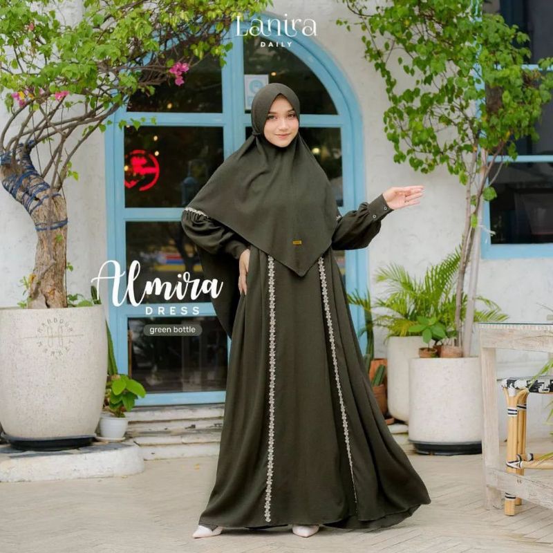 Gamis plus jilbab Gamis set terbaru masakini /Almira syari set/ bahan manggo tidak nerawang tebal halus lembut nyaman dipakai Sehari hari Gamsi syari ukuran gamis seragam pengajian gamis remaja perempuan pesta dan kondangan ALMIRA SYARI SET PLUS JILBAB