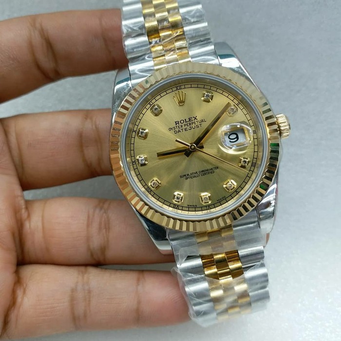 Promo Rolex Datejust 2 Lapis Emas 18k Swiss Clone Ultimate Version Noob Murah Indonesia