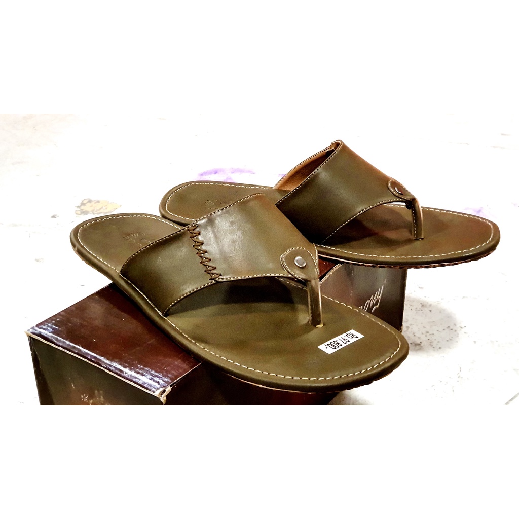 BELI 2 TETAP 1KG Sandal Kulit Pria Pakai Box Crony SCK Size 38-43 Sandal Pria Sandal SLIDE Sandal cowo