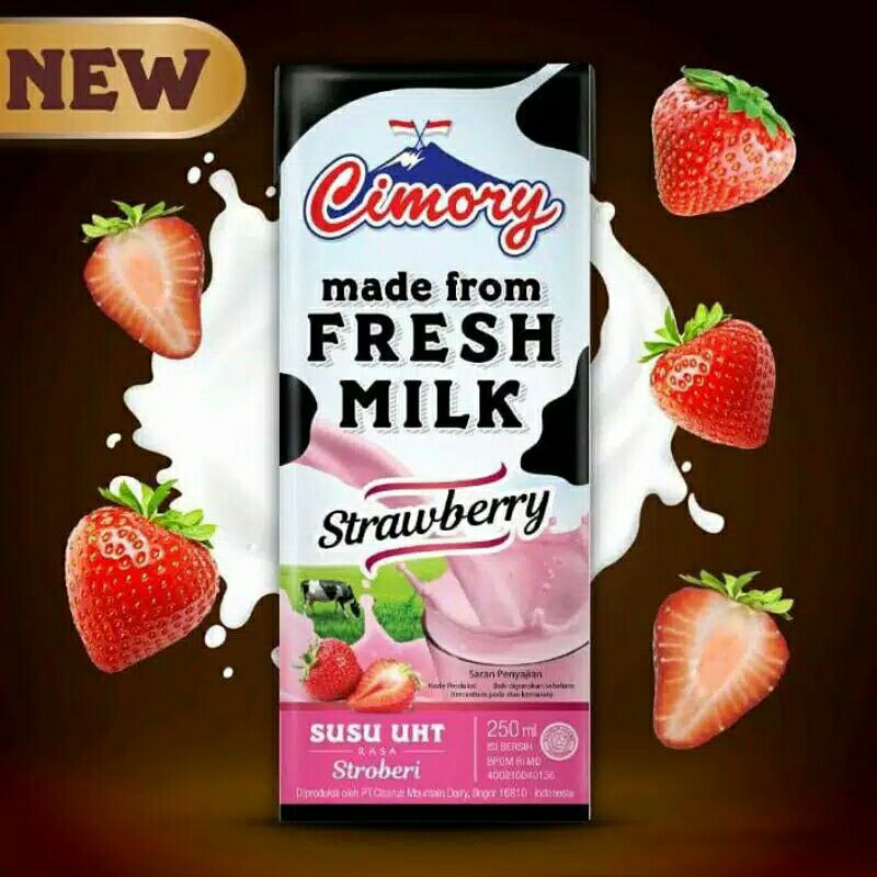 

Cimory Susu Uht 250ml Rasa Strawberry/kotak