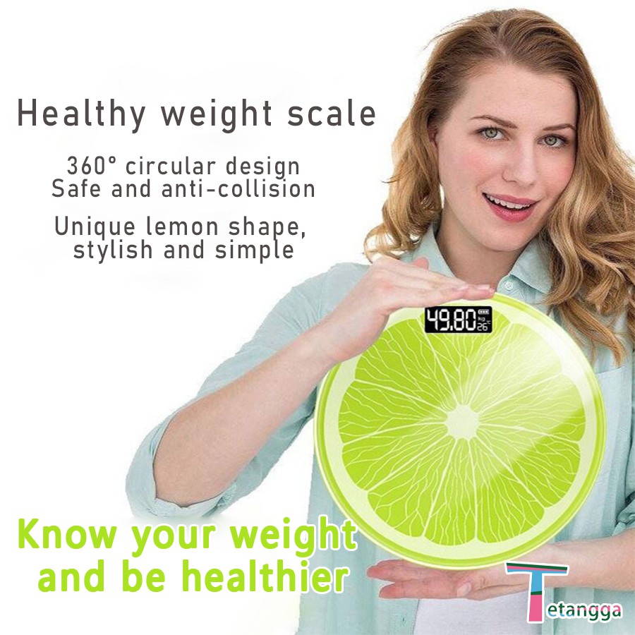 Timbangan Badan lucu/Timbangan Badan Digital Lucu Motif Buah Fruit Weight Scale Weight Loss Body Fat