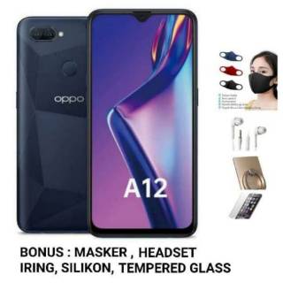    HP OPPO A12 RAM 3GB ROM 32GB NEW 2020 OPPO BLUE/BLACK NON BONUS