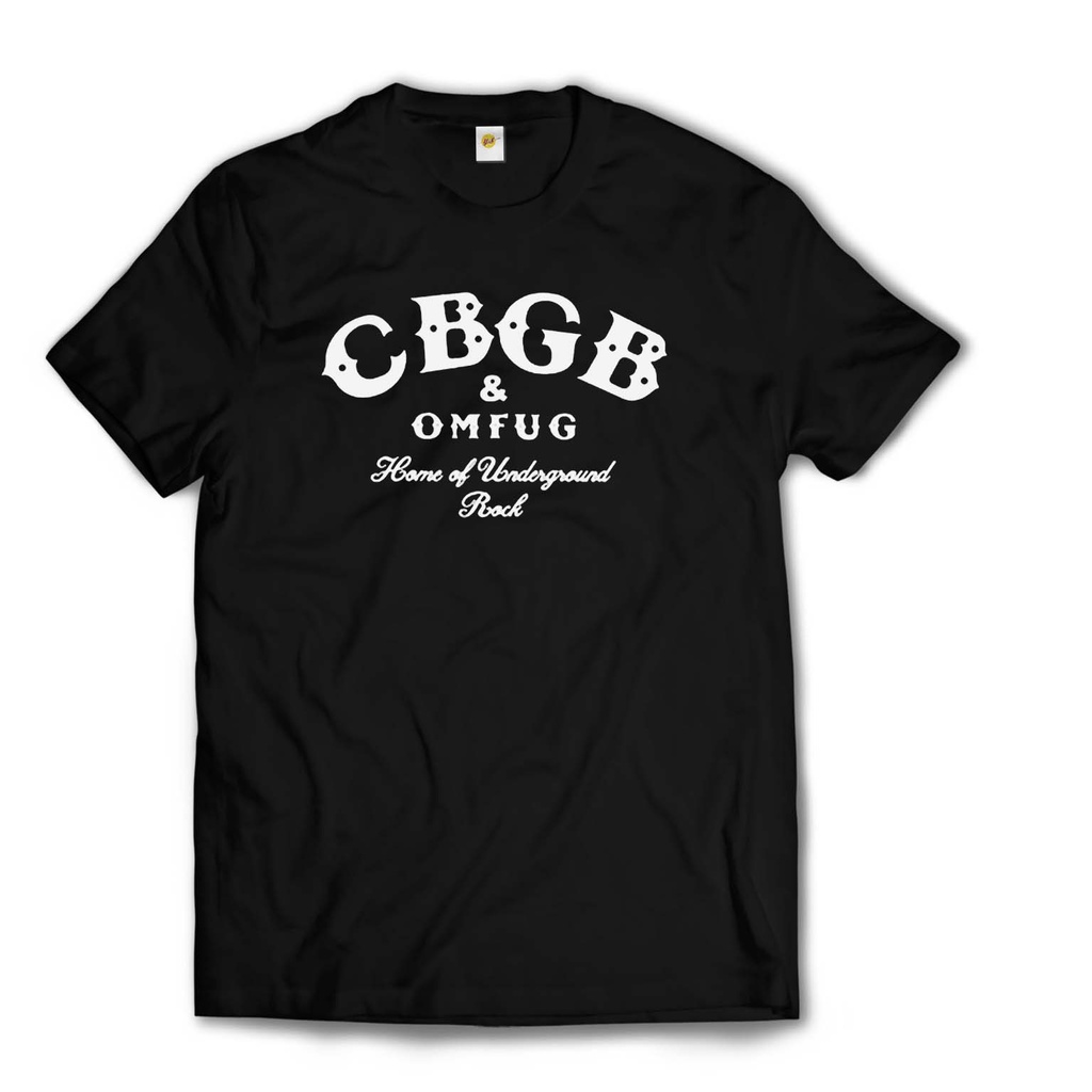 CBGB OMFUG- band punk-Hardcore / Size luar / tag MerchCons - HITAM