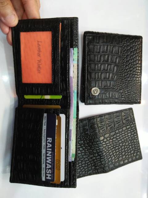 Dompet pendek lipat cowok crocodile