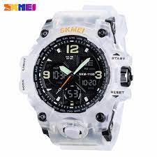 Jam Tangan Pria / SKMEI AD 1155 B LED Dual Digital / Jam Tangan Analog Digital LED Original