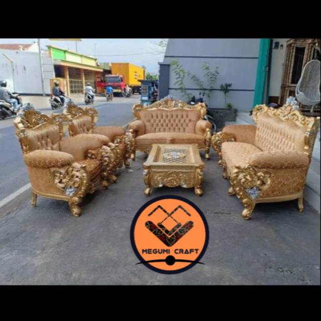 Kursi tamu mewah ukir jepara
