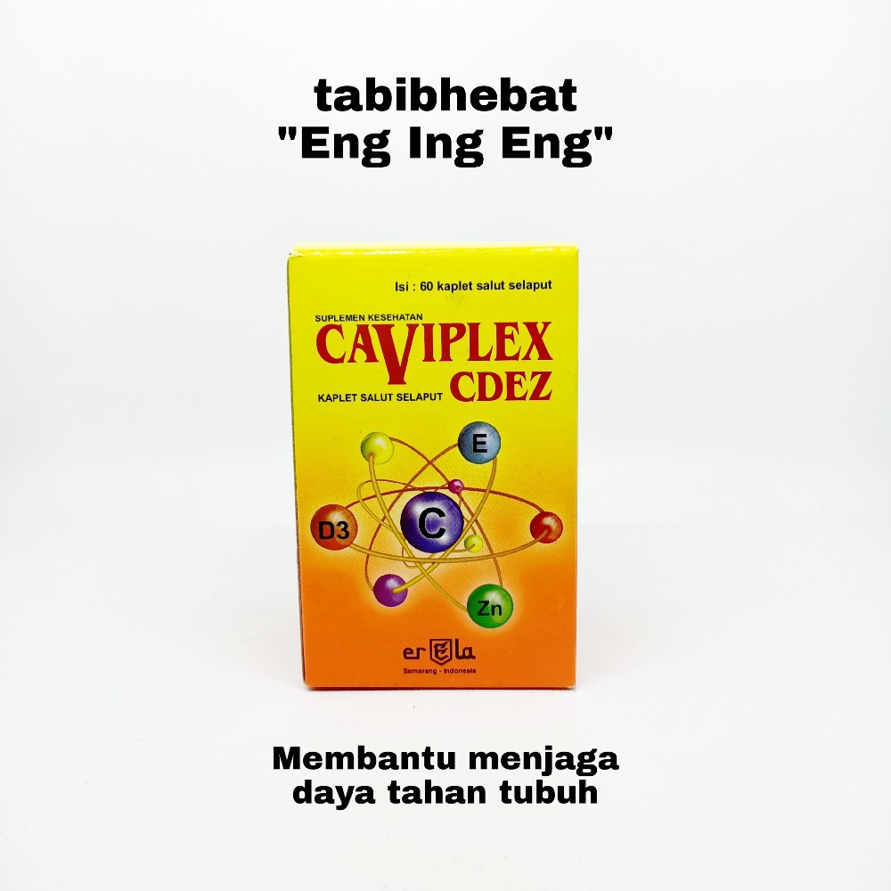 Caviplex CDEZ isi 60 TABLET FLS VITAMIN C 500 MG VITAMIN D E Dan ZINC MURAH MERIAH