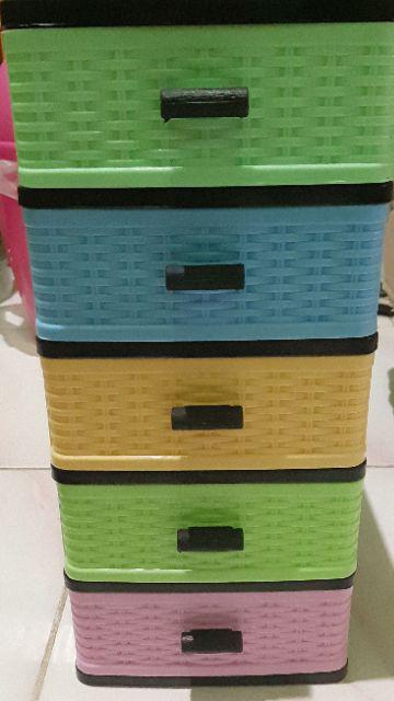 Hawaii Laci Plastik / Container Mini 5 Susun