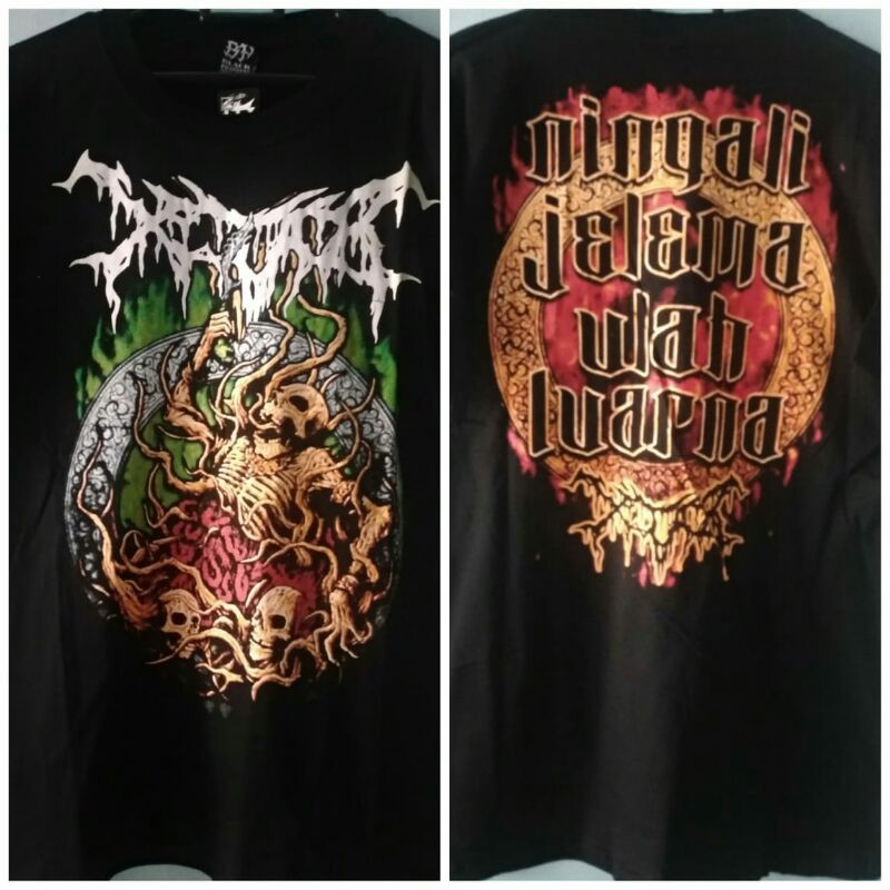 Distro kaos band metal indonesia /XTAB /terlaris