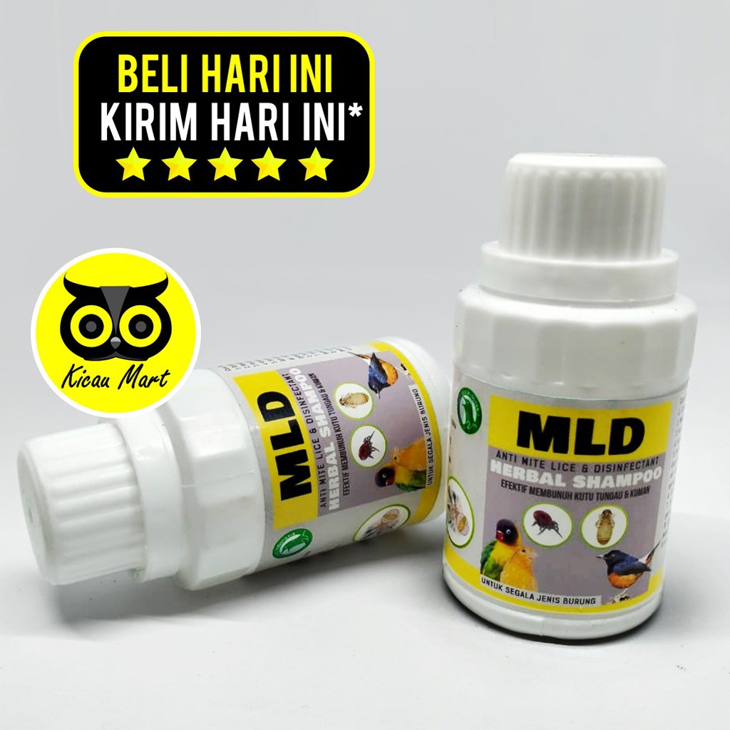 DESINFEKTAN SHAMPO MLD HERBAL SHAMPOO BURUNG OBAT KUTUAN BASMI JAMUR KUTU PEMBERSIH SANGKAR SBMLDFY