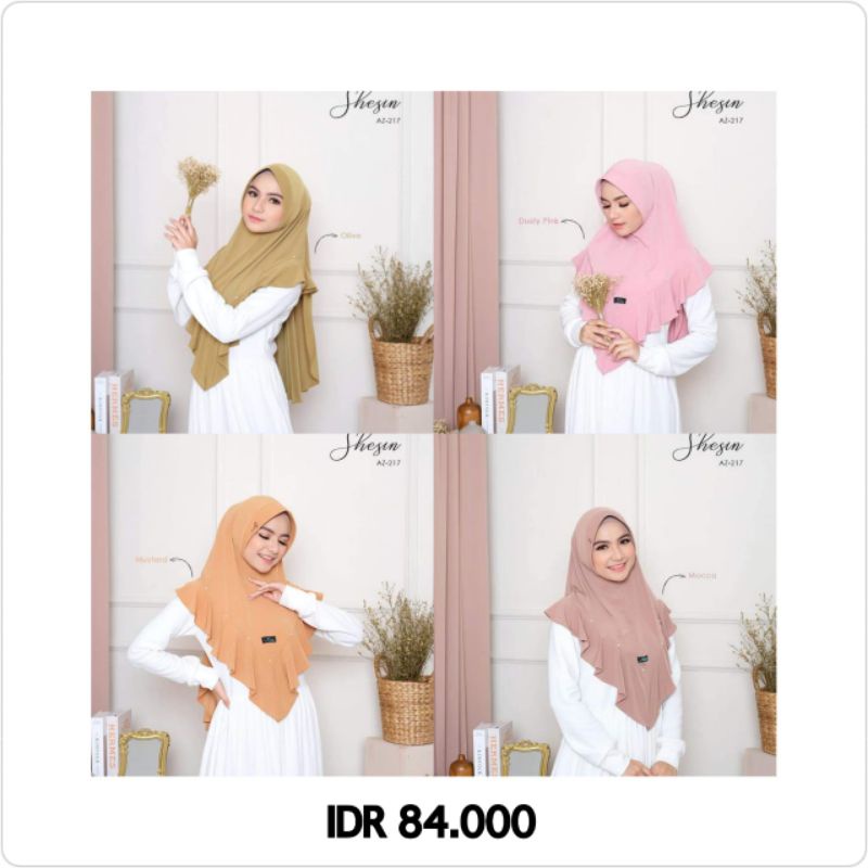 READY TERLARIS BERGO SHESIN ORIGINAL BY AZAMKA HIJAB