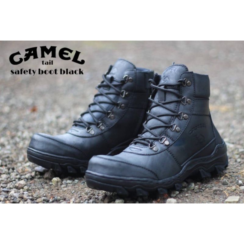 BEST PRODUCT - Sepatu original boots pria work &amp; safety kulit asli touring outdoor proyek gudang