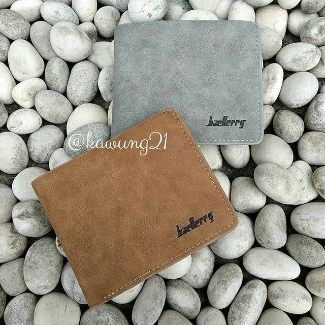 DP07 Dompet Lipat Pria Cowok Kulit Sintetis Import Baellerry Original Keren