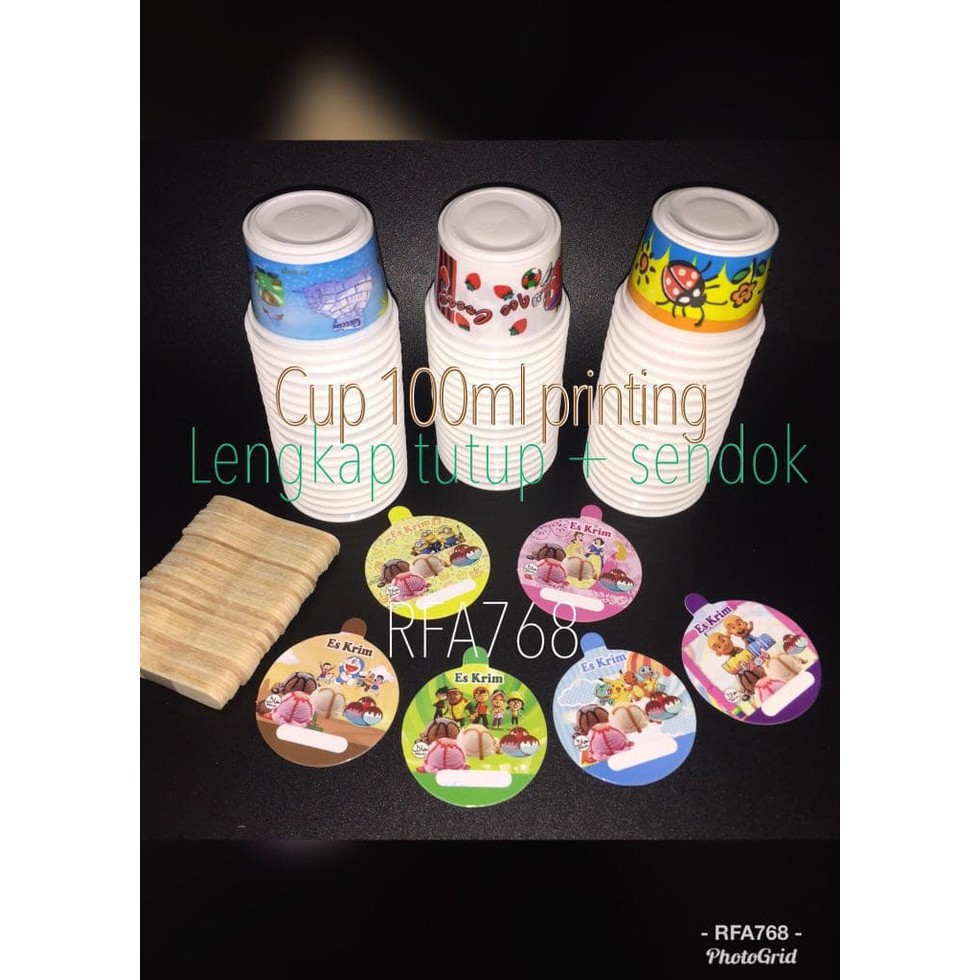 CUP ES KRIM 100 ML CUP ES KRIM 100 ML BENING Jual Cup Plastik Es