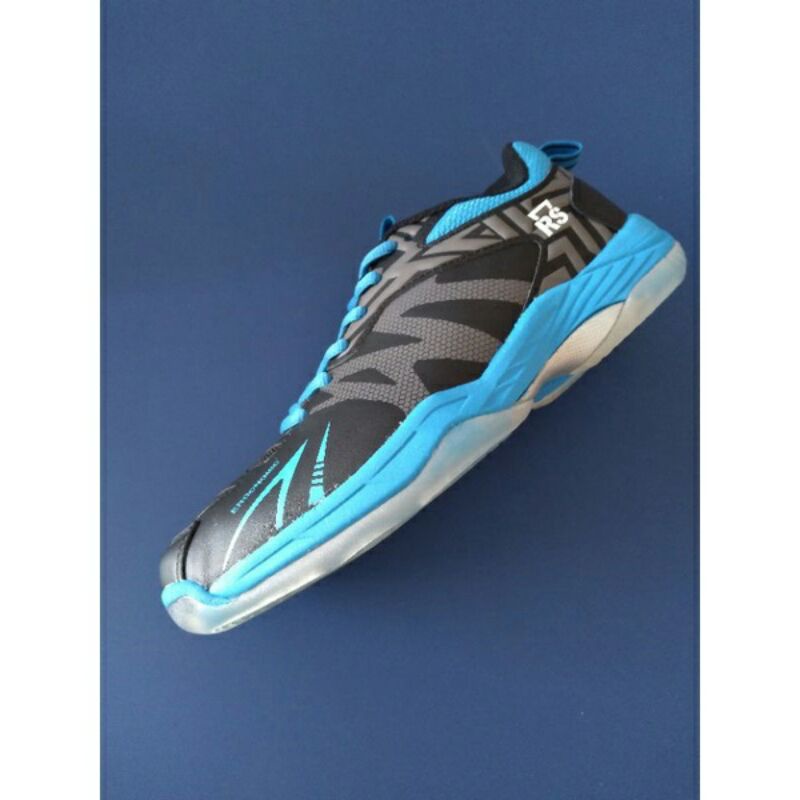 SEPATU BADMINTON RS REINFORCE SPEED JF 864 BLACK BLUE ORIGINAL