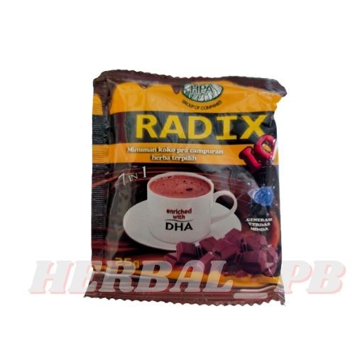 

RADIX IQ minuman COKELAT KECERDASAN Asli HPA Sachet