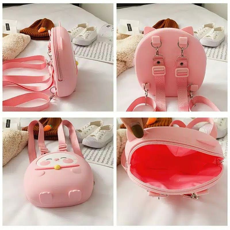 family games TAS KUCING HOKI 3in1 Jelly silicone silikon selempang backpack ORI Import muat hp