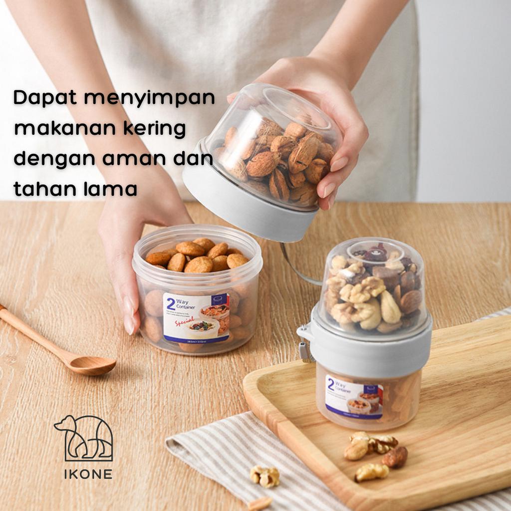 【IKONE】DUWO Tempat Penyimpanan Makanan Kedap Udara Botol Portable Container Bottle Model 2 Tingkat 150ml/330ml 310ml/560ml