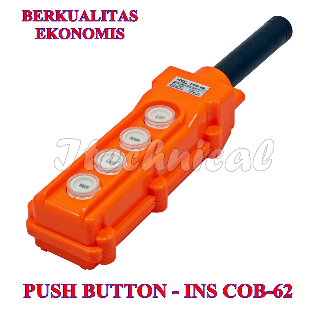 PUSH BUTTON HOIST 4 TOMBOL INS COB 62 / PUSH BUTTON HOIST 4 ARAH INS