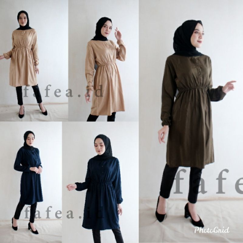 TUNIK RAYON PREMIUM/RAYON POLOS/TUNIK POLOS/TUNIK KANCING/BAJU LEBARAN/TUNIK LEBARAN/BAJU RAYON PREM