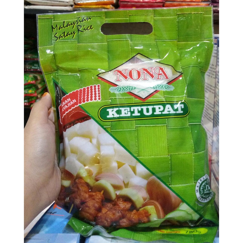 

NONA KETUPAT MALAYSIA INSTANT ISI 6 BUNGKUS / ISI 30 BUNGKUS SATAY RICE BERAT 780 GR