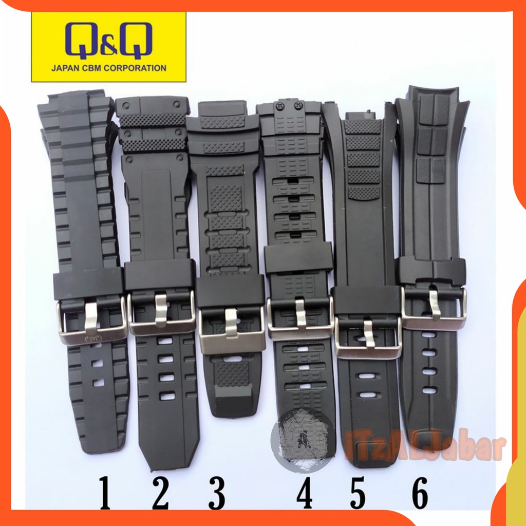 Tali jam tangan Q&amp;Q QnQ Rubber strap Tali jam QQ