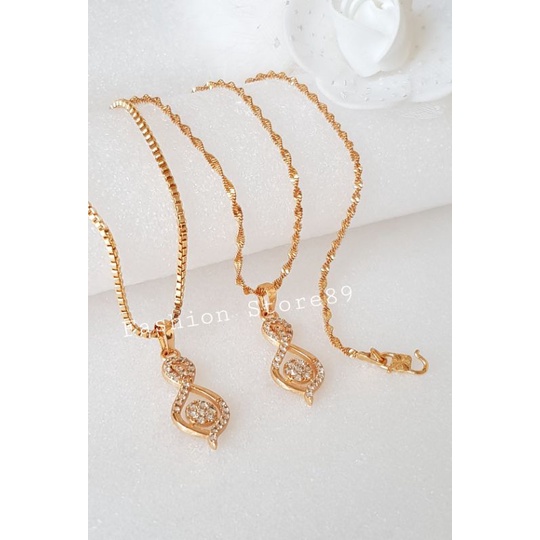 kalung import lapis emas xuping Yaxiya Nada Fashion permata