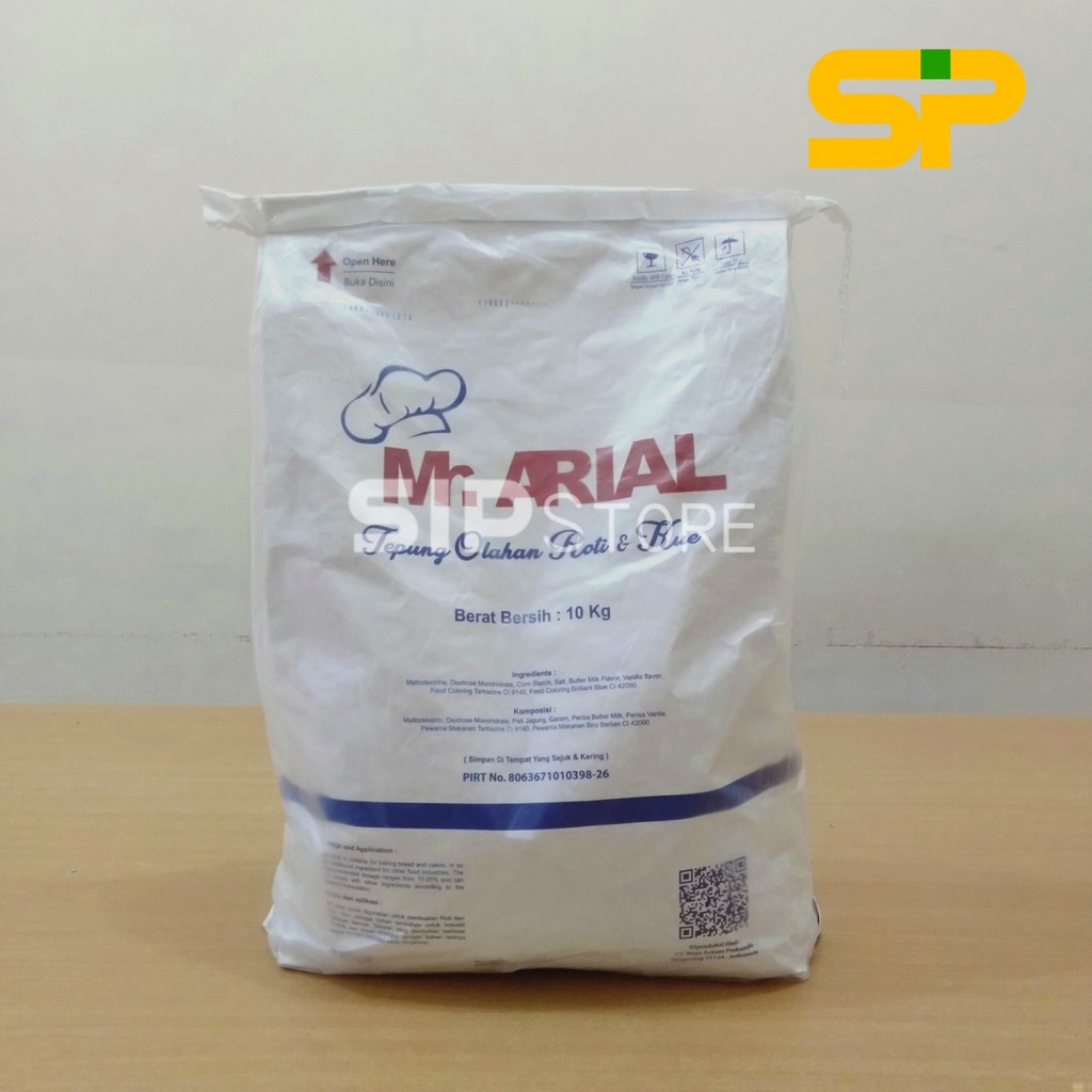 MR. ARIAL Tepung Olahan Roti &amp; Kue / Susu Bubuk / Tepung Premix / Milk Replacer 10kg