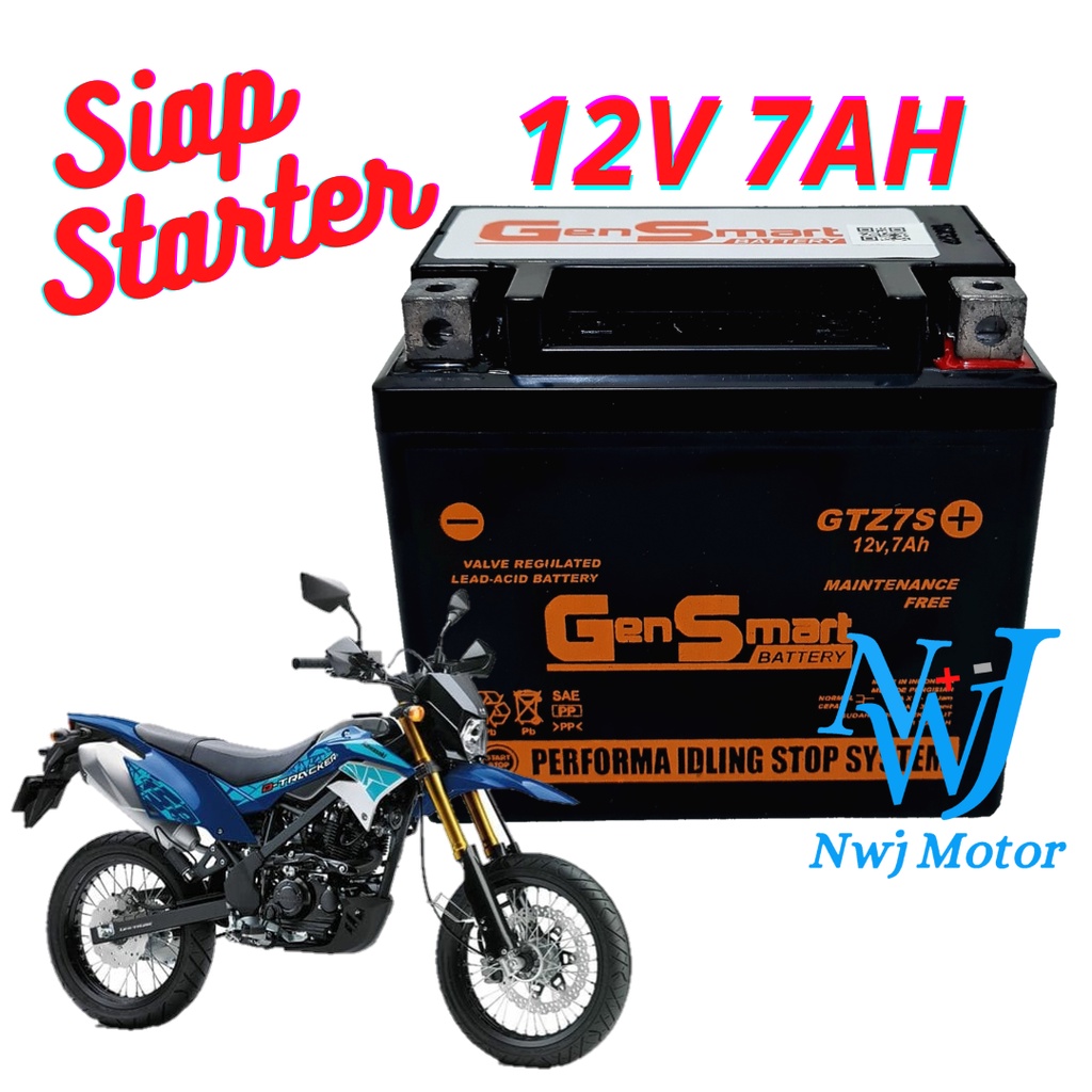 Jual Aki Motor Kawasaki KLX 150 D Tracker GTZ7S GTZ6V YTZ7S YTZ6V Aki
