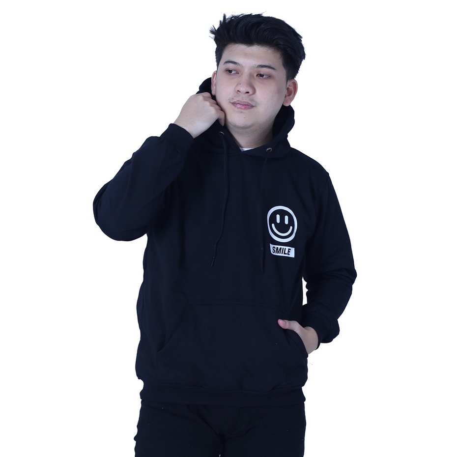 Pro.Coll - Smile Hoodie Black - Jaket Hoodie Unisex Kekinian