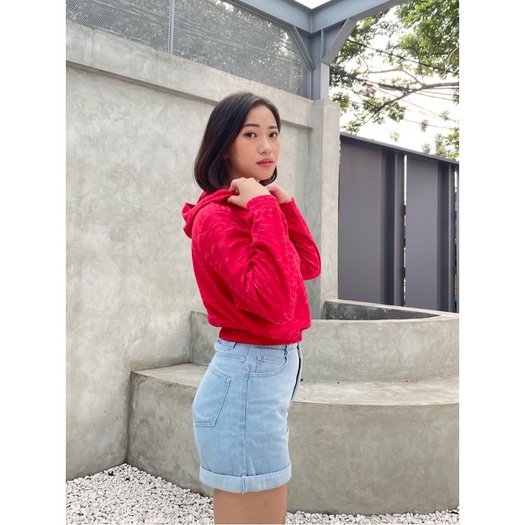 Kadaka T-0346 Hoodie Crop Sporty