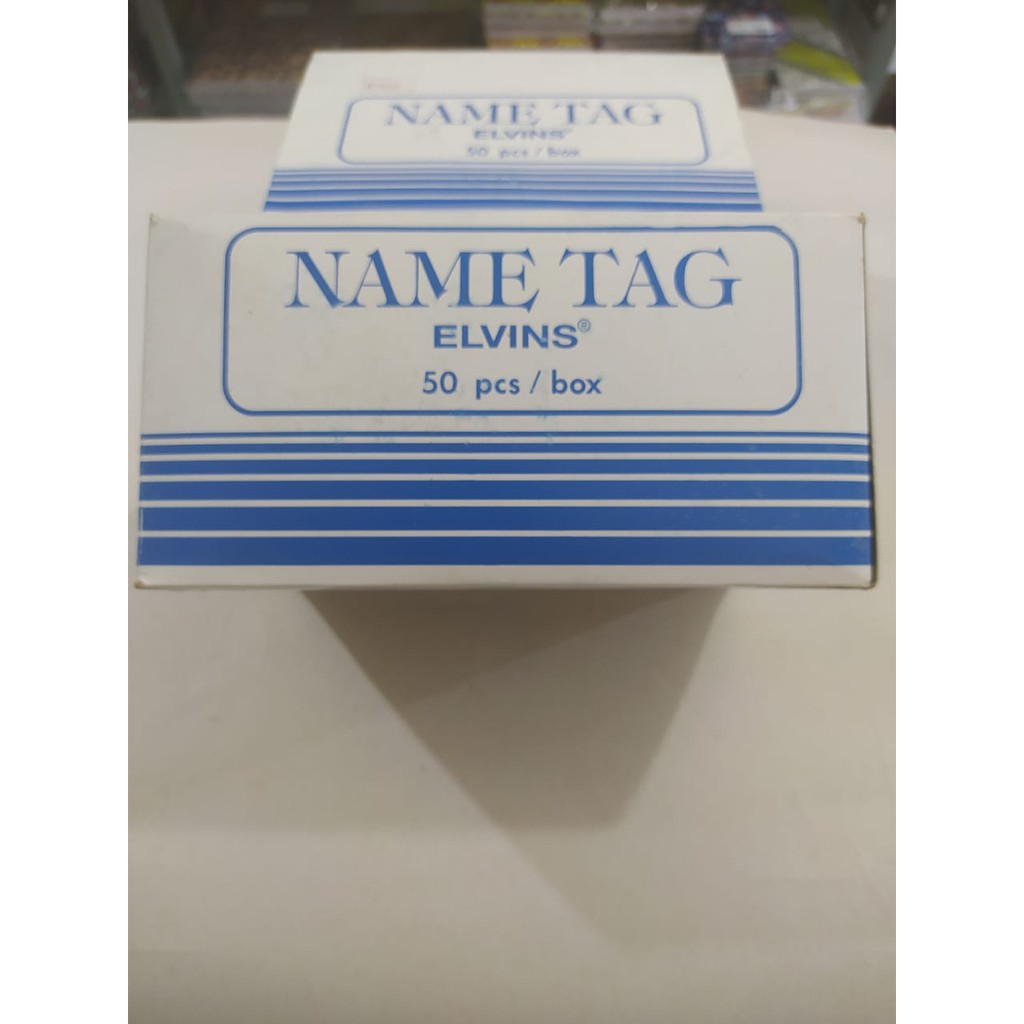 

name tag / tempat nama per dus elvins