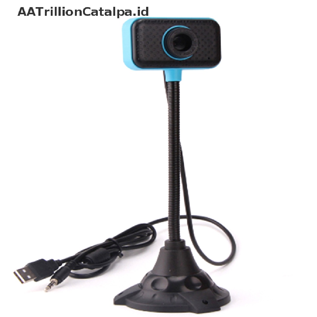 (AATrillionCatalpa) Kamera Webcam HD USB 2.0 Dengan Klip On Adjustable Untuk Komputer PC / Laptop