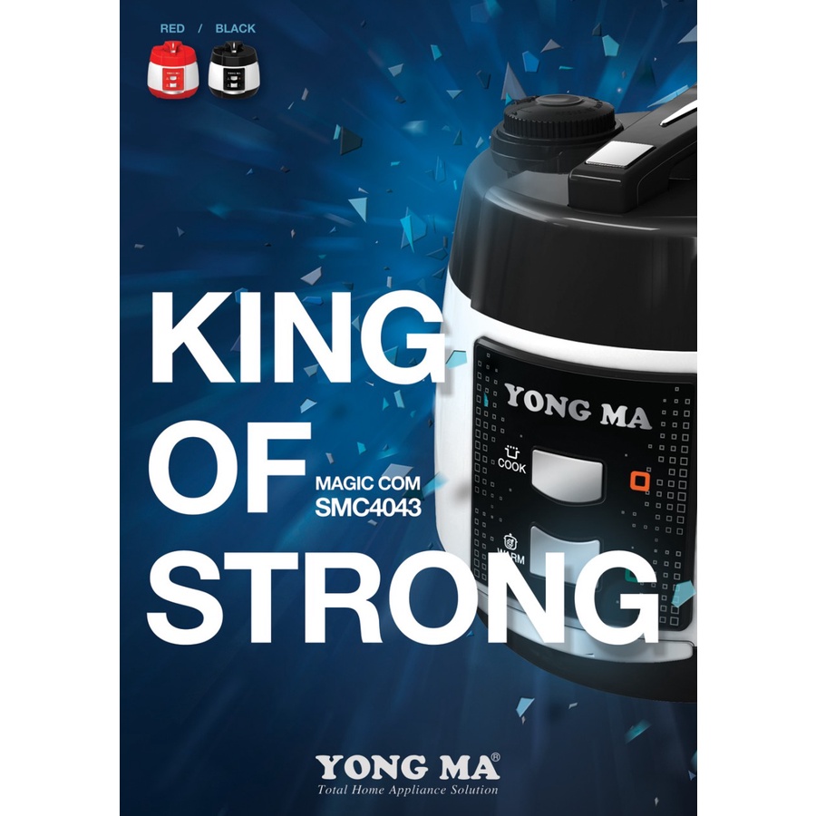 Yong Ma SMC 4043 Magic Com 2 Lt - Hitam &amp; Merah