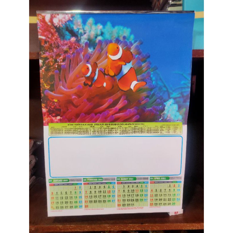 KALENDER DINDING CATURWULAN 2021 MOTIF IKAN LAUT