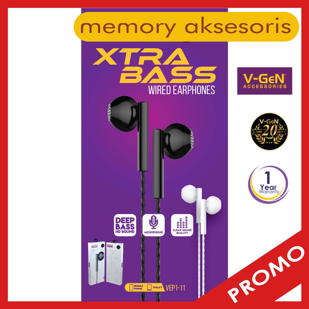 HEADSET VGEN VEP1-11 Extra Bass Stereo