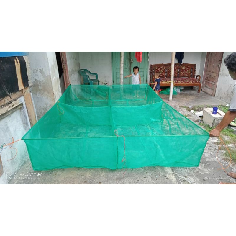 karamba ikan sekat (bahan hijau kassa)