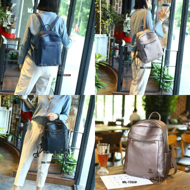 Mokka backpack leather
