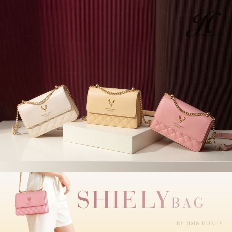 Tas Pesta Jims Honey Shiely Bag Rantai Selempang Jinjing Besar Box Mewah Nude
