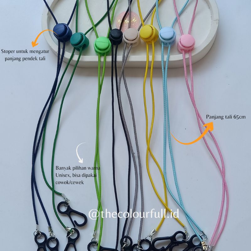 STRAP MASKER 2IN1 POLOS/KONEKTOR MASKER/KALUNG  MASKER/STRAP MASK POLOS