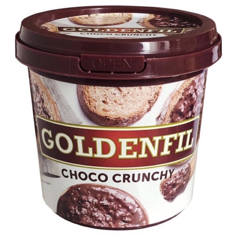 

GOLDENFIL CHOCO CRUNCHY Selai Olesan Cokelat 1kg Bucket